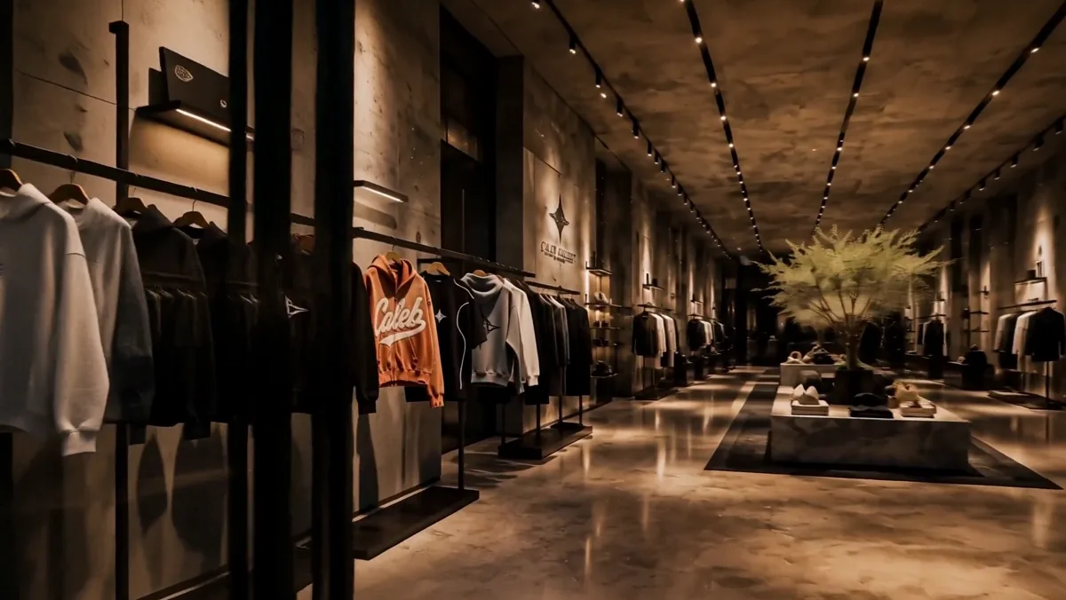Interior de la tienda Caleb Gallery